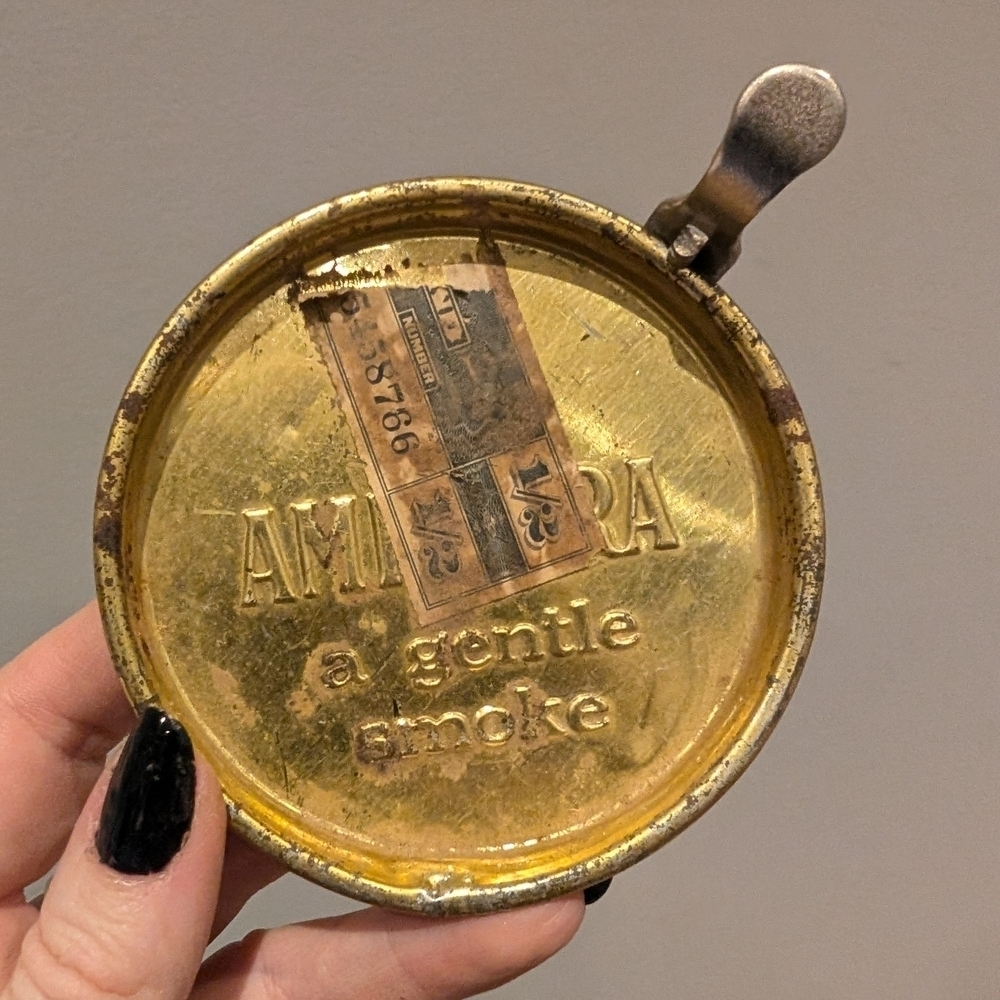 Antique Ambar Tobacco Tin